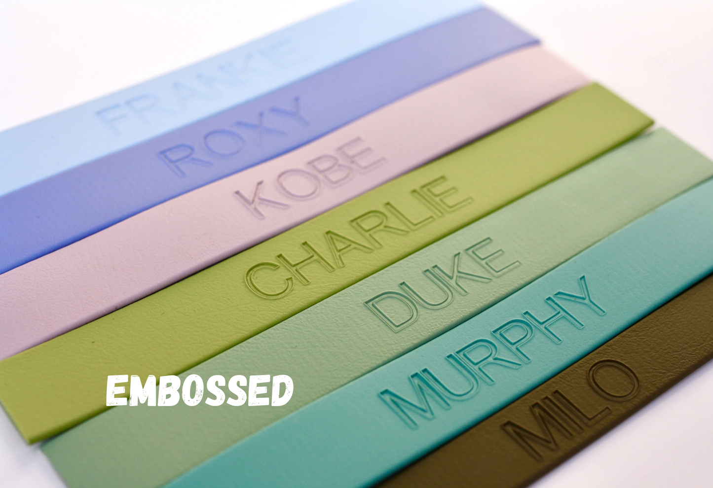 Custom Embossed Biothane Collar