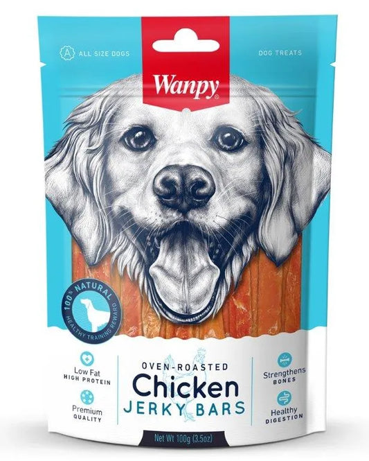 Wanpy Chicken Jerky Bars 100g