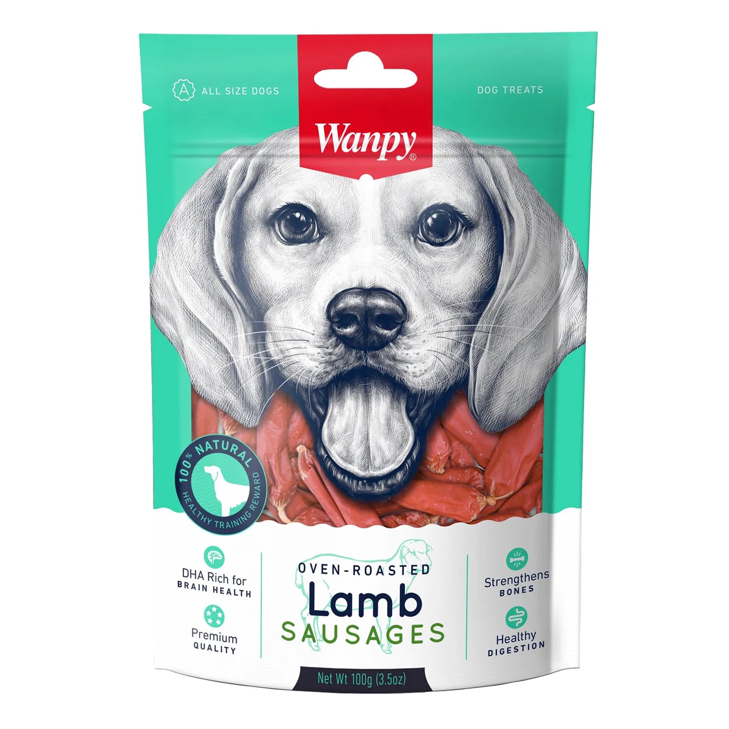 Wanpy Lamb Sausages 100g